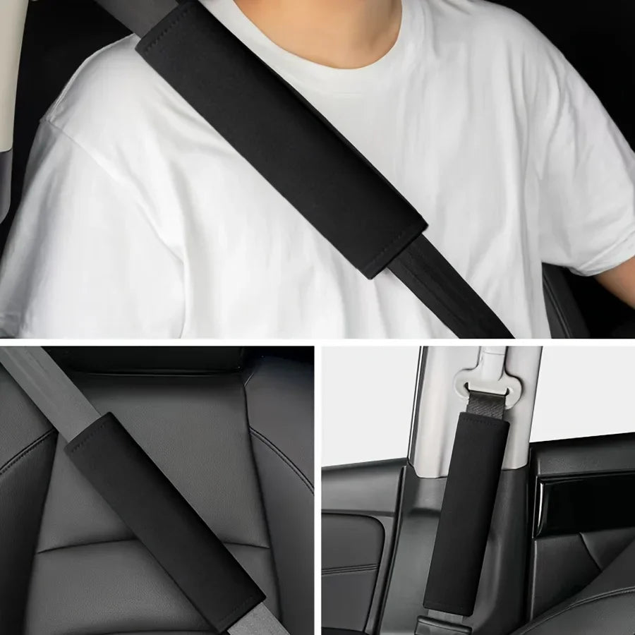 Car Seat Belt Shoulder Pads – Soft Comfortable Covers 2 Pack Seat Belt Cover Axl