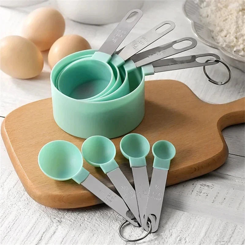 8-Piece Stainless Steel Measuring Cups & Spoons Set | Nestable Measuring Cups & Spoons Axl