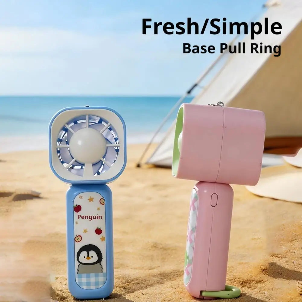 USB Rechargeable Handheld Mini Fan – 3-Speed Portable Cooler Handheld Portable Fan Axl