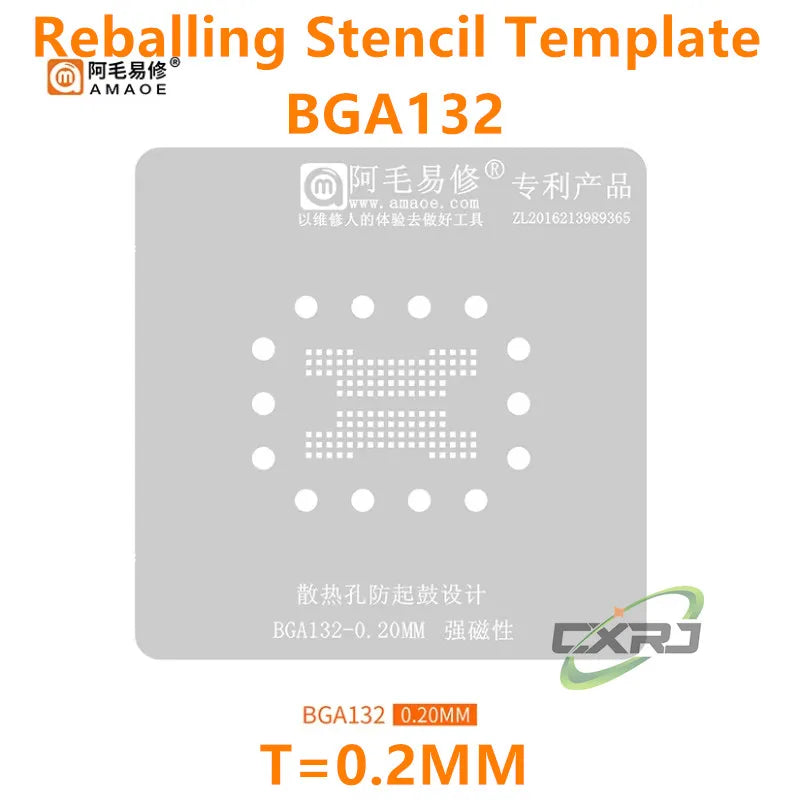 BGA Reballing Stencil – SSD NAND Flash BGA132 BGA152 BGA316 BGA Reballing Stencil Axl BGA132 Stencil China Mainland
