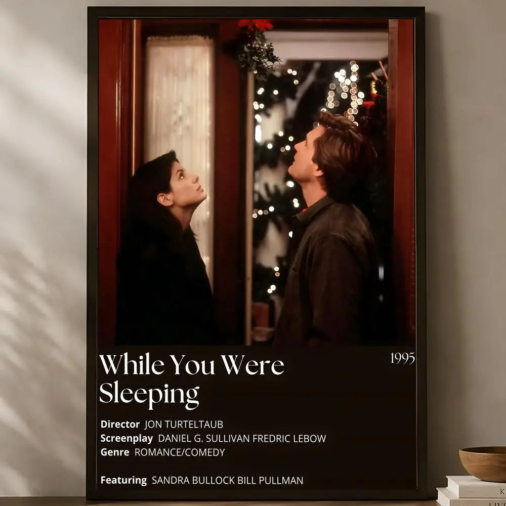 While You Were Sleeping Movie Poster – Self-Stick HD PVC Wall Art Movie Wall Poster Axl White01 15X20cmNoframe