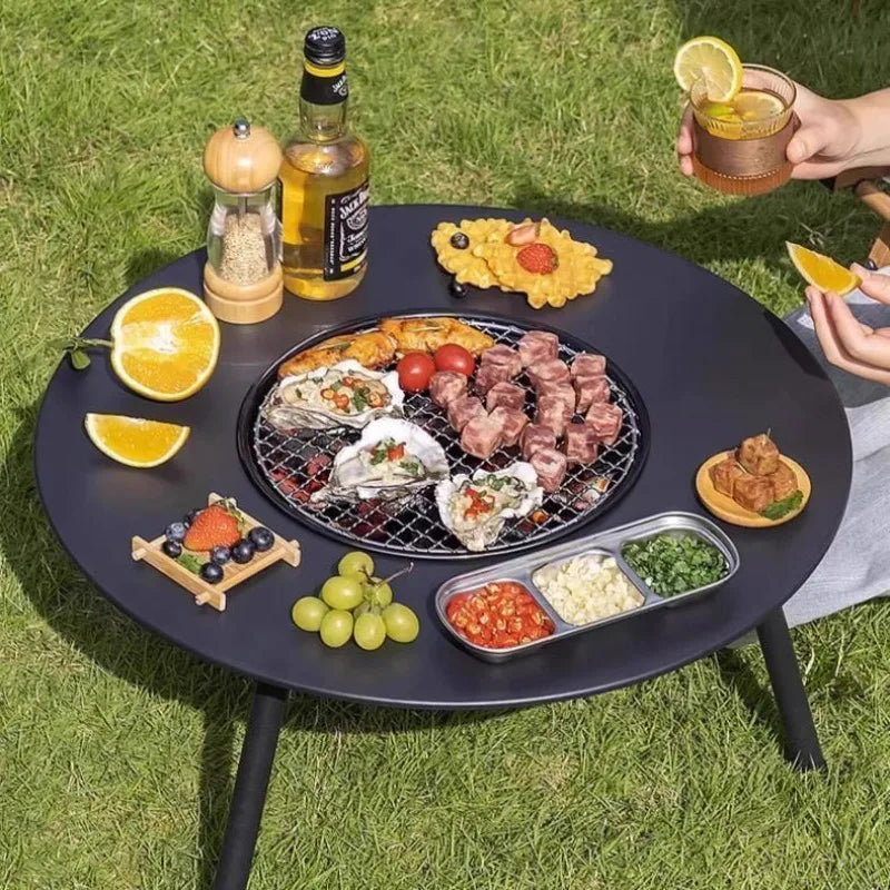 Portable Folding Smokeless Charcoal BBQ Grill | Outdoor Stove Charcoal BBQ Grill Axl