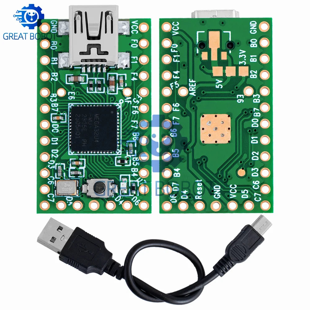 Teensy 2.0 ATmega32U4 USB Board – Arduino AVR ISP & HID Emulation USB Development Board Axl