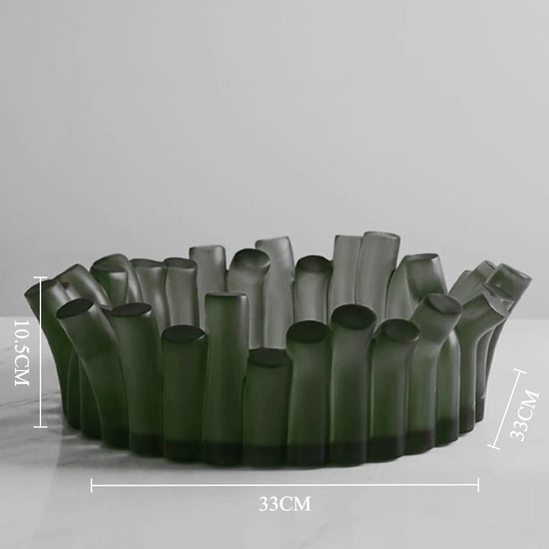 Minimalist Resin Decorative Fruit Bowl & Organizer Tray Decorative Tray Bowl Axl