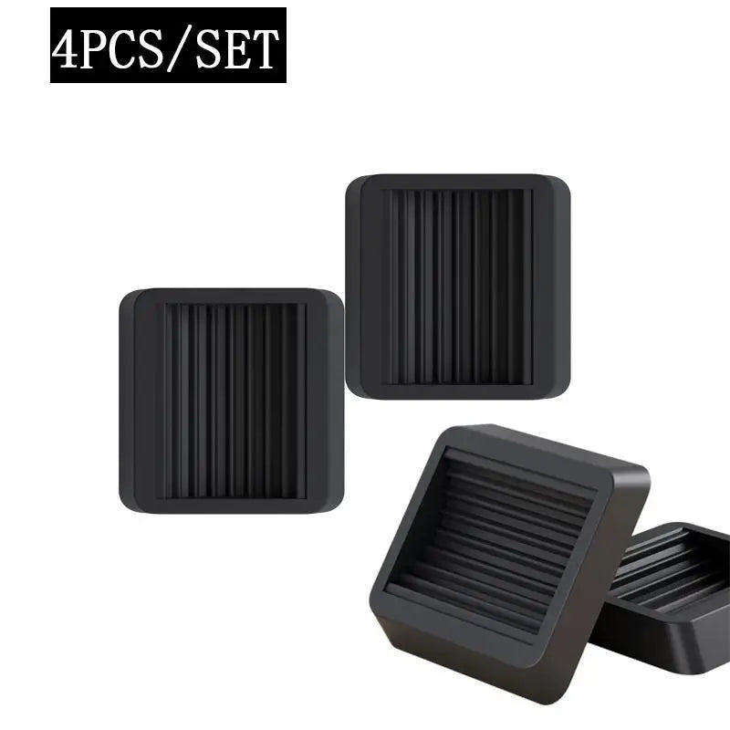 4-Pack Rubber Caster Cups – Chair Wheel & Floor Protector Pads Caster Floor Cups Axl 4pc