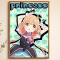 Ichihara Nina Cinderella Girls PVC Wall Poster – Peel & Stick HD Anime Wall Poster Axl White01 30X40cmNoframe