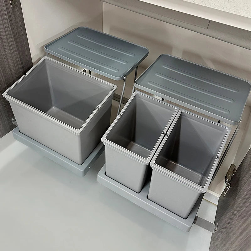 Large Capacity Kitchen Recycling Trash Can with Lid Kitchen Trash Can Axl