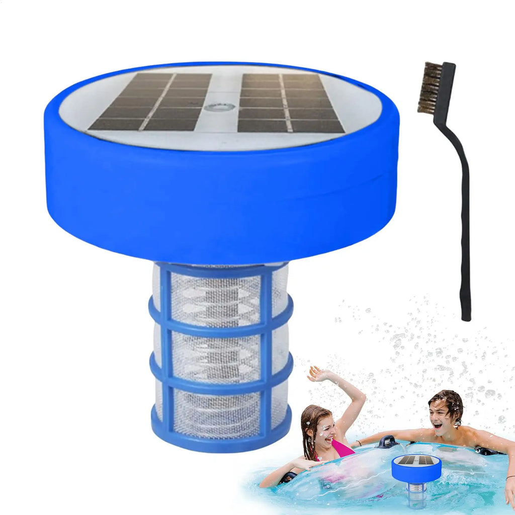 Solar Copper Pool Ionizer – Floating Purifier & Color Light Solar Pool Ionizer Axl