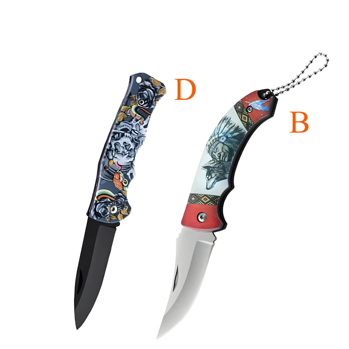 Folding Stainless Steel Paring Knife – Portable Kitchen Knife Folding Kitchen Knife Axl Knife-BD-2PCS
