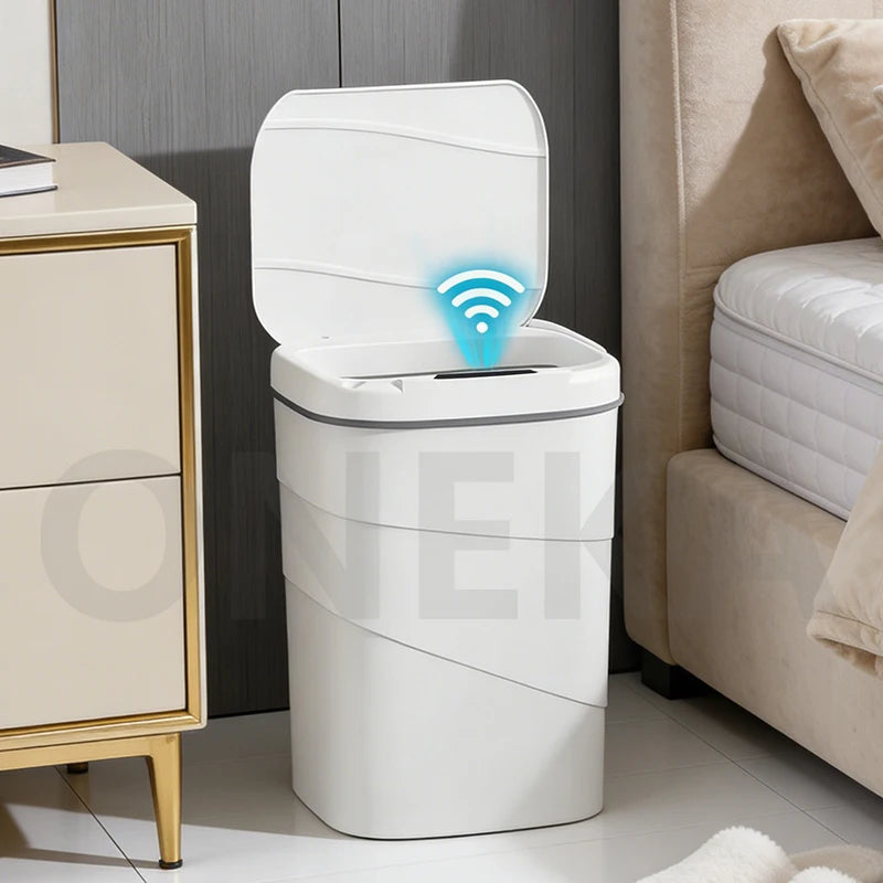 Smart Sensor Auto-Open Trash Can – Hands-Free Waste Bin Sensor Trash Can Axl