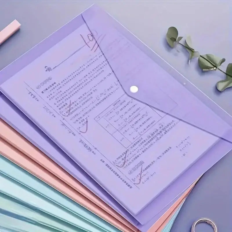 10-Pack A4 Waterproof Transparent PP Document File Pouches Document File Pouches Axl