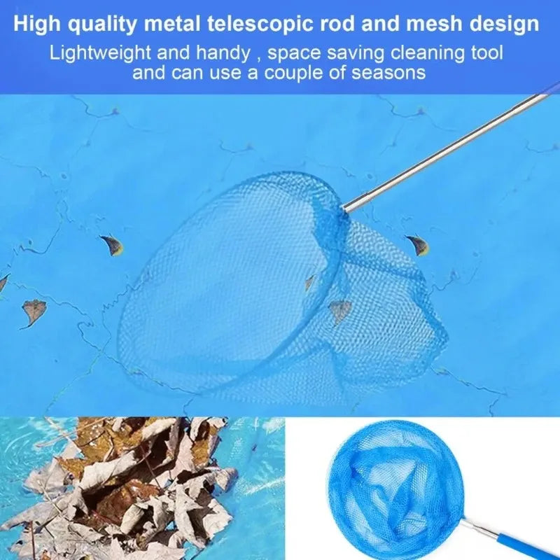 Telescopic Pool Skimmer Net – Leaf & Debris Cleaning Net Pool Skimmer Net Axl
