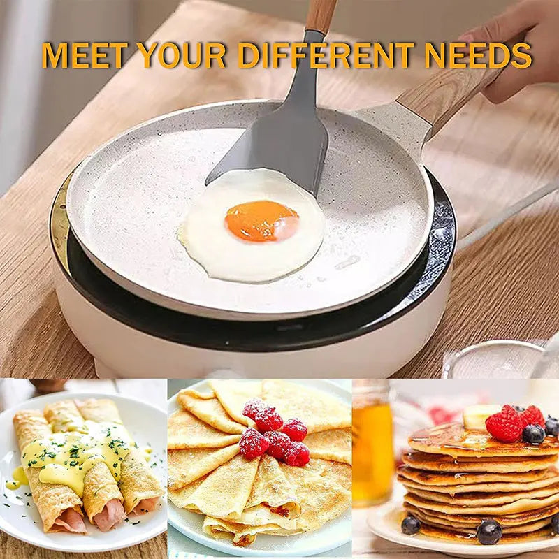 Granite Nonstick Crepe Pan 20/24/28cm – Induction Compatible Nonstick Griddle Pan Axl