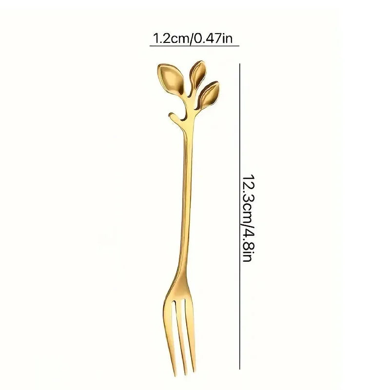 20-Pc Gold Stainless Steel Mini Fruit & Dessert Forks Set Mini Dessert Forks Axl