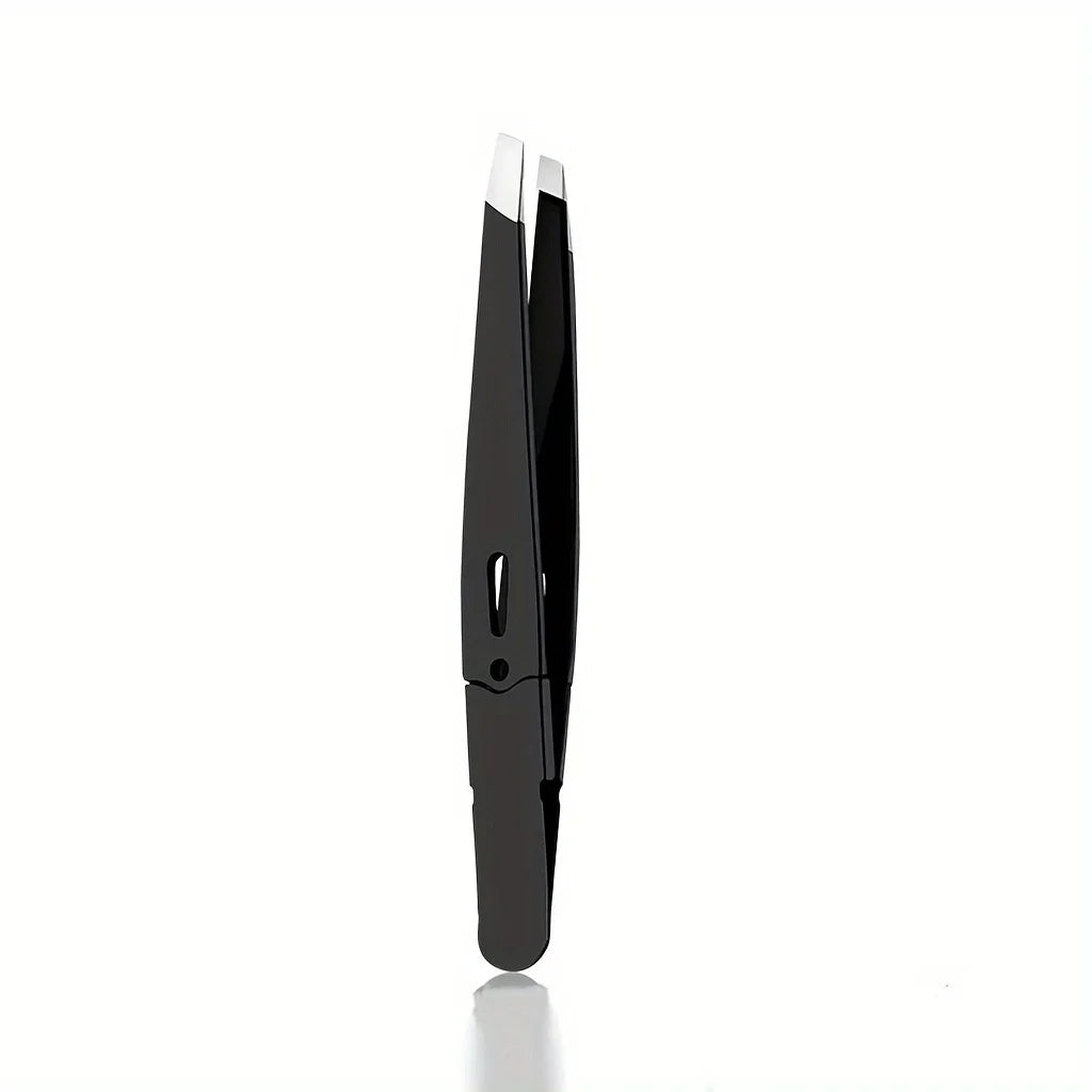 Stainless Steel Eyelash & Eyebrow Tweezer Set | Makeup Tool Makeup Tweezer Set Axl Black