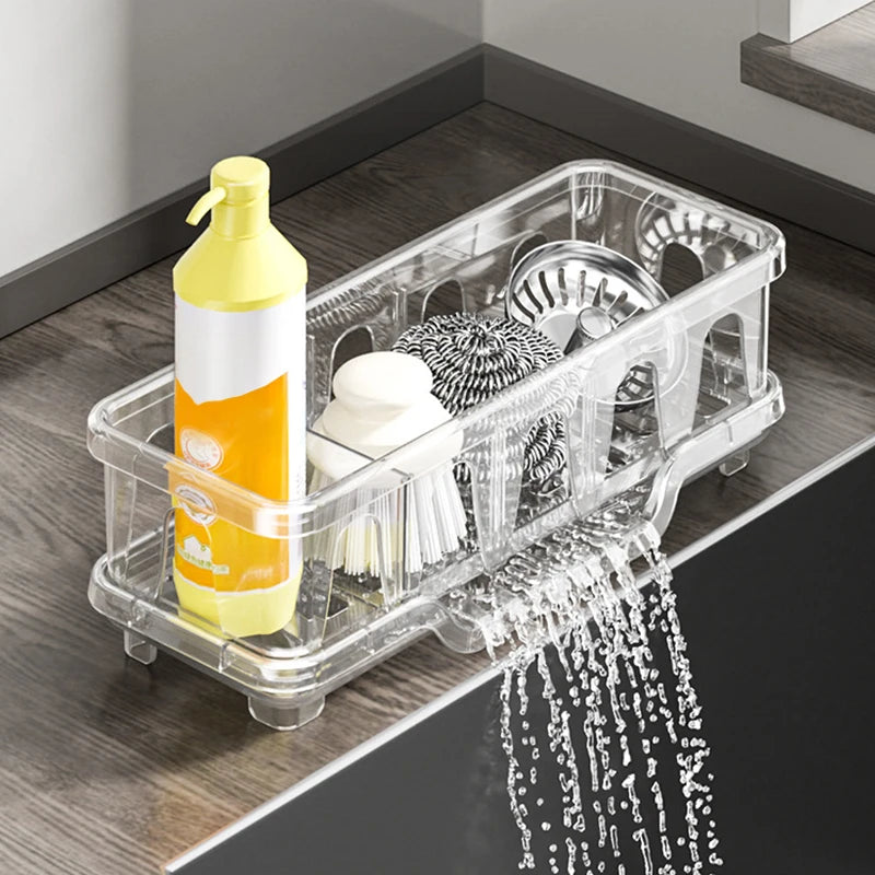 Kitchen Sink Caddy Organizer – Sponge Holder & Drain Rack Sink Caddy Organizer Axl