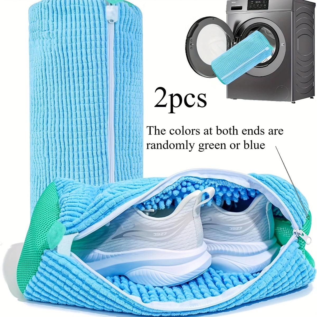 Laundry Shoe Bag for Washing Machine & Dryer – 1 or 2 Pack Laundry Shoe Bag Axl 2Pcs Blue