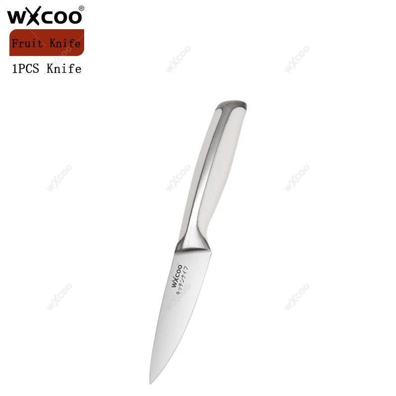 Stainless Steel Kitchen Knife Set – Santoku, Cleaver & Chef Kitchen Knife Set Axl Fruit knife
