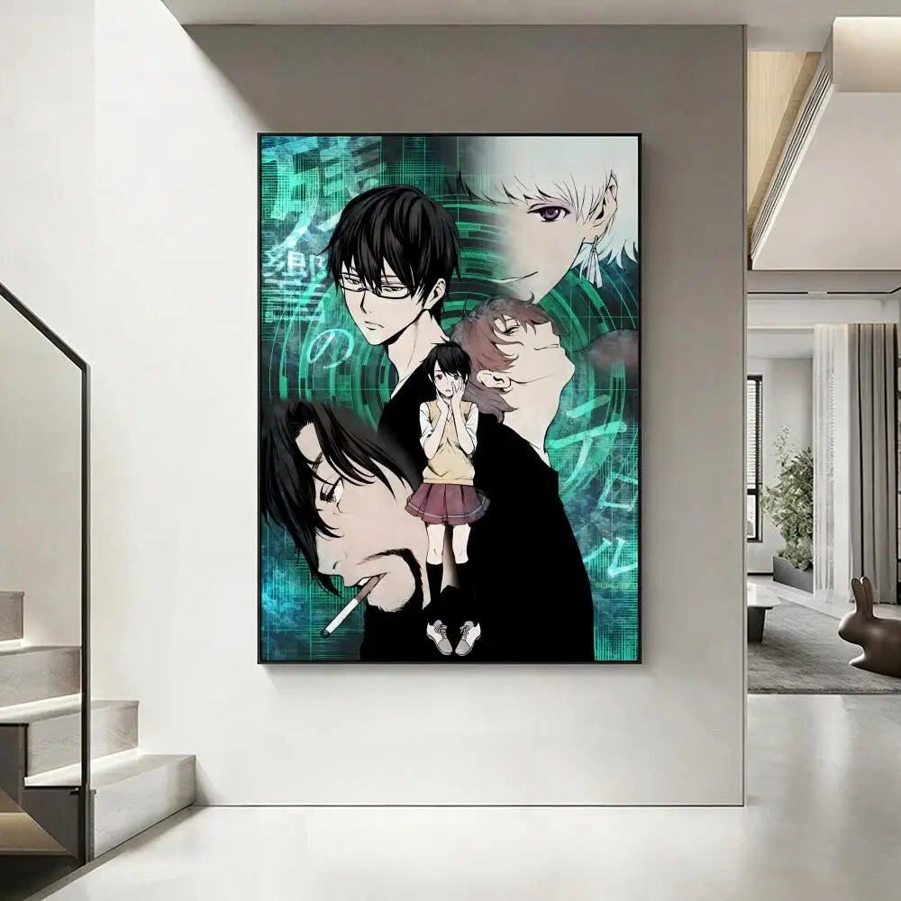 Zankyou no Terror Anime Poster – HD Waterproof Wall Art Decor Anime Wall Poster Axl White3 15X20cmNoframe