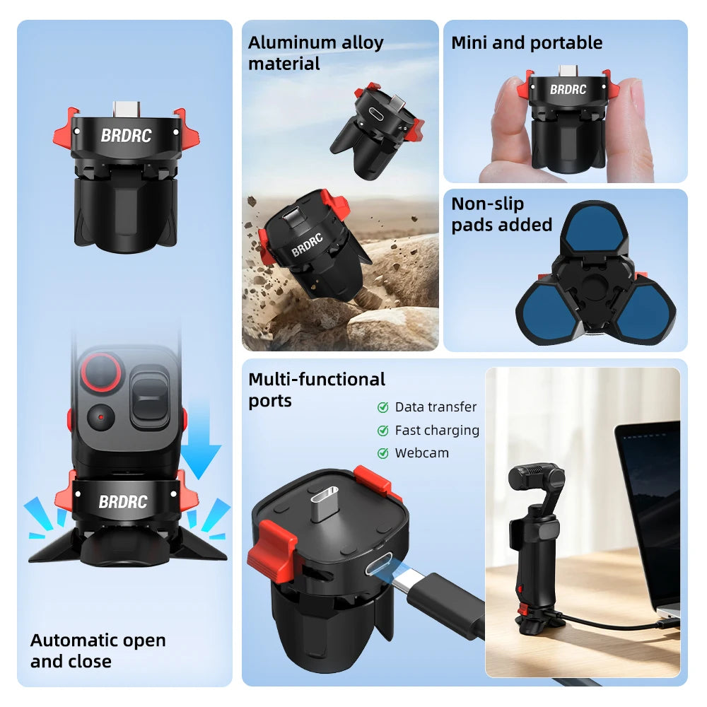 Magnetic Charging Tripod Stand for Insta360 Luna Ultra Camera Tripod Stand Axl