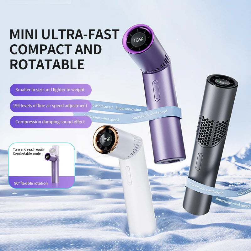 Foldable Mini Handheld Neck Fan – Brushless Motor & USB Charging Portable Neck Fan Axl