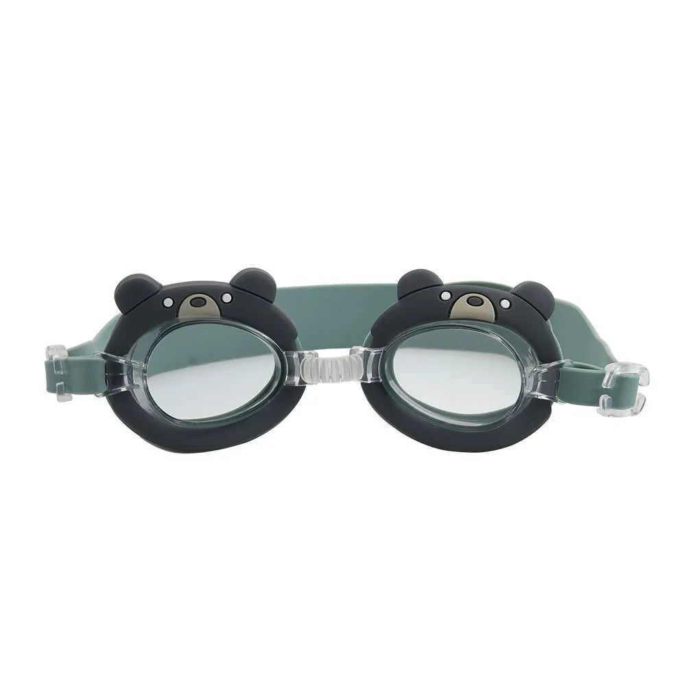 Kids Cartoon Animal Swimming Goggles – HD Waterproof Ages 3–6 Kids Swim Goggles Axl style D