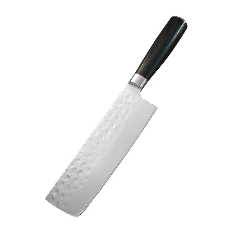 Stainless Steel Meat Cleaver – Wood Handle Chef Knife | InLeung Kitchen Cleaver Knife Axl Style A