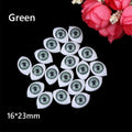 20 Pcs Plastic Safety Eyes for DIY Dolls, Puppets & Crafts DIY Craft Accessories Axl green 10x13mm