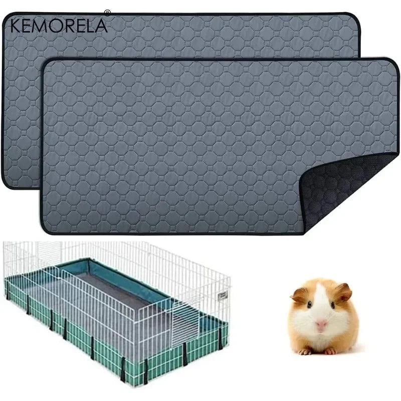 Washable Guinea Pig Cage Liner – Reusable Non-Slip Pet Pad Pet Cage Liner Axl
