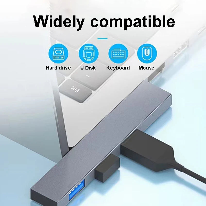 4-in-1 USB-C Hub 3.0 | 60W PD OTG Adapter for MacBook & Laptops USB-C Hub Axl
