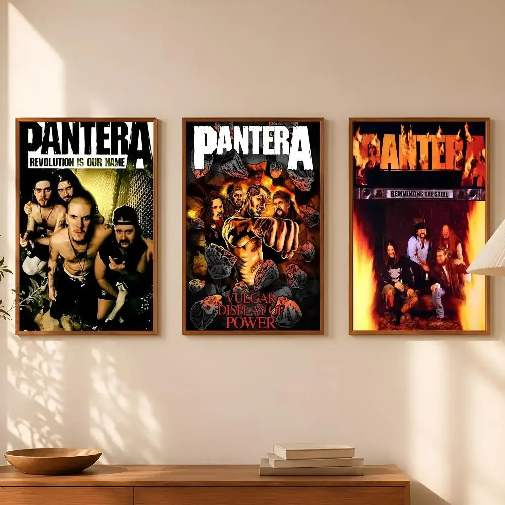 Pantera Band Self-Stick HD PVC Wall Poster – Waterproof Decor Wall Art Poster Axl