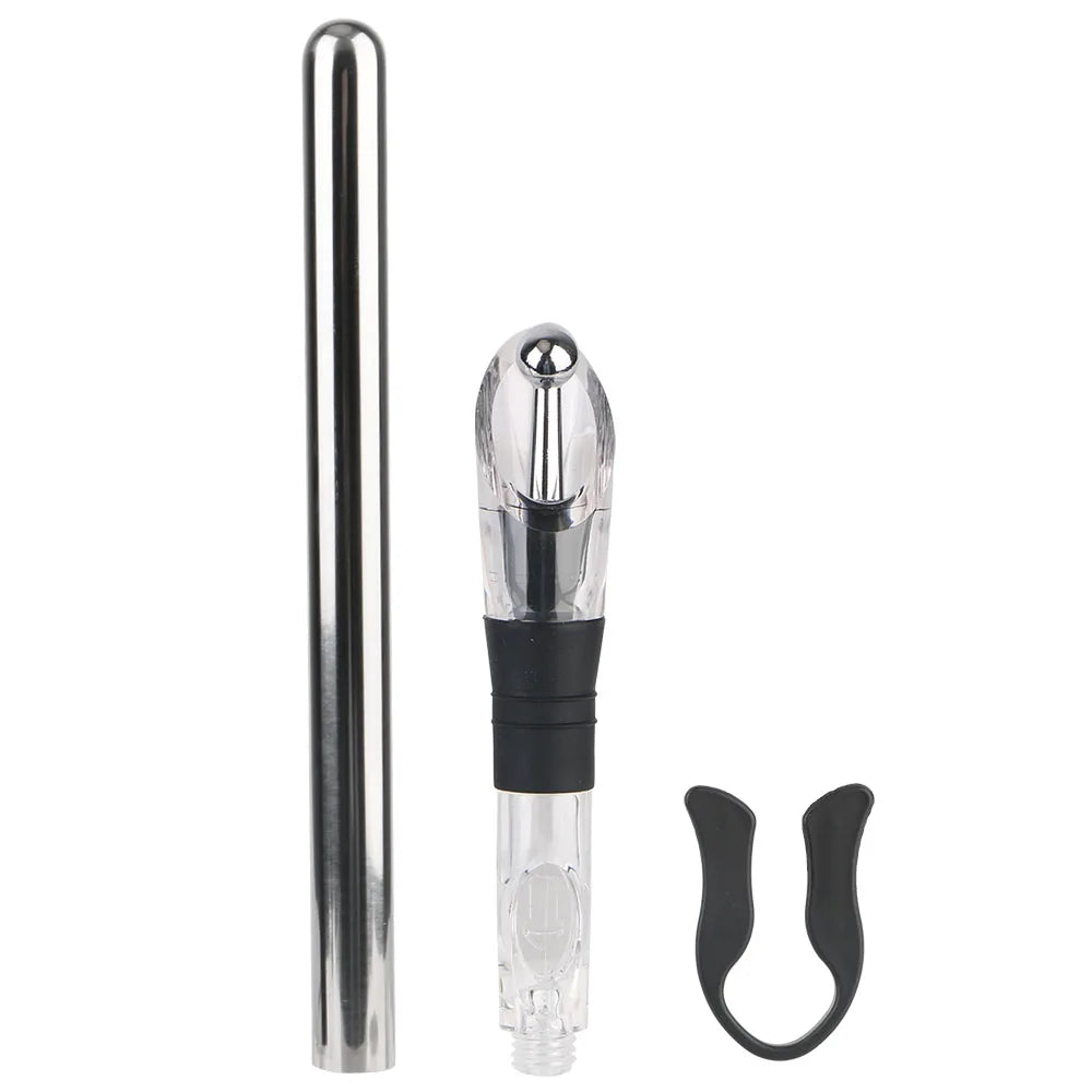 4-in-1 Wine Chiller Stick – Stainless Steel Cooler & Pourer Wine Chiller Stick Axl 2pcs 1