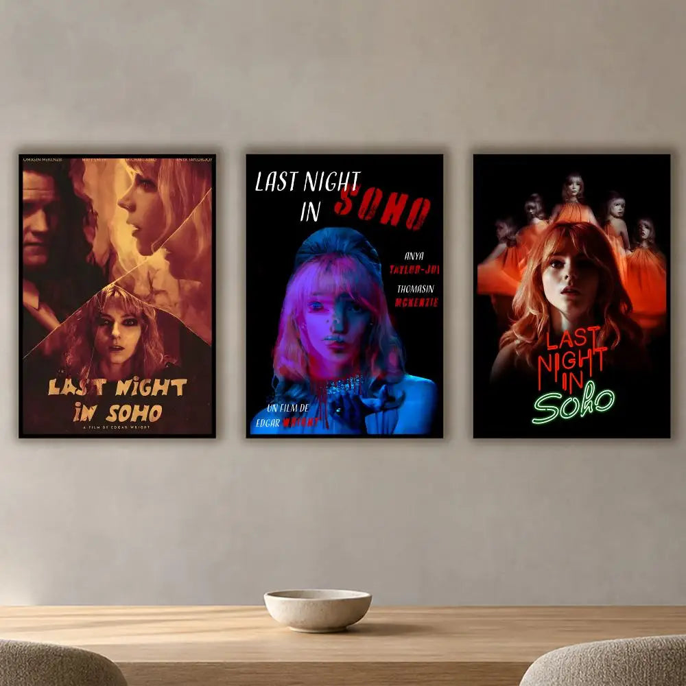 Last Night in Soho Movie Poster Waterproof PVC Stickers Movie Poster Sticker Axl