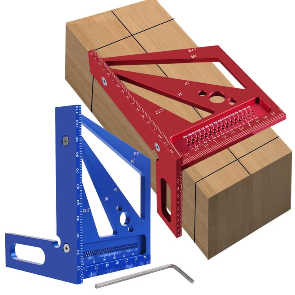 Multi-Angle Aluminum Woodworking Square Protractor Layout Tool Woodworking Square Axl