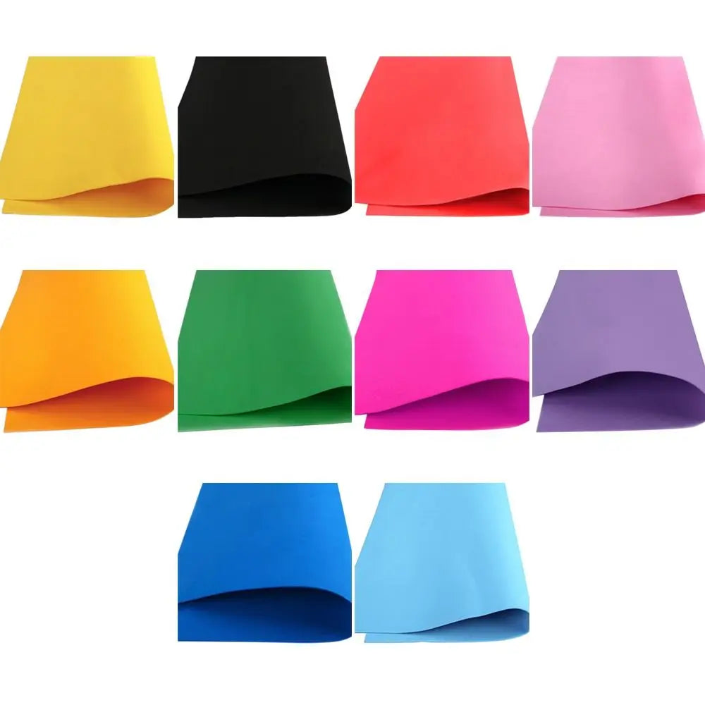 EVA Foam Sheets 10-Pack 50x50cm – DIY Craft Paper for Kids Foam Craft Sheets Axl