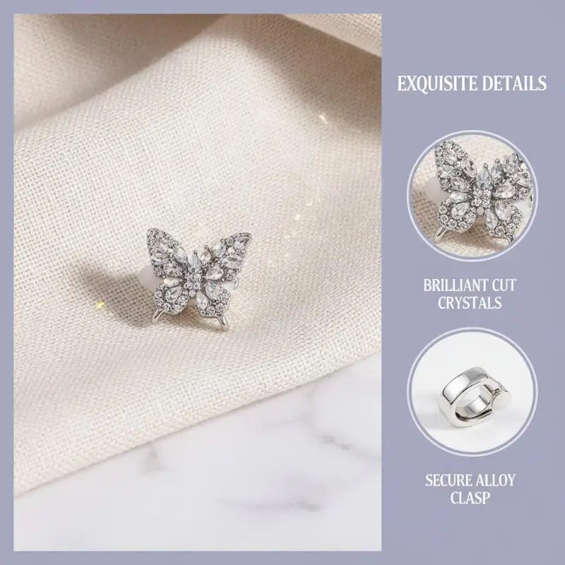 Rhinestone Earphone Charms – Decorative Earbud Clips (1 Pair) Earbud Decoration Clips Axl