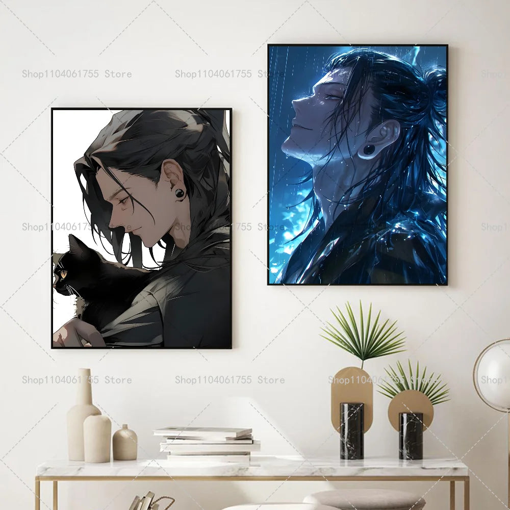 Jujutsu Kaisen Geto Suguru Poster – Waterproof Wall Sticker Anime Wall Poster Axl