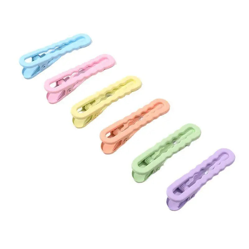 20 Pcs Macaron Wave Hair Clips – Metal Duckbill Hairpins Hair Clips Set Axl