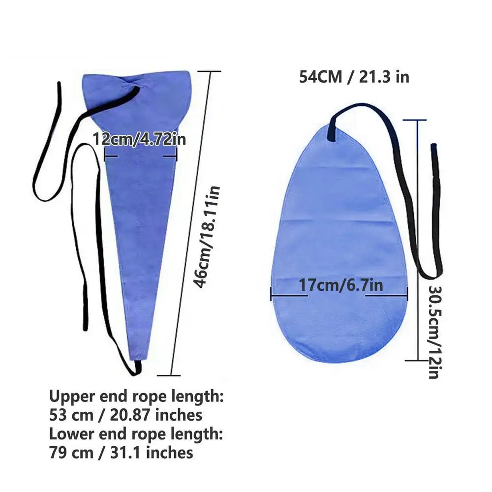 Saxophone Cleaning Cloth Swab Kit – Alto & Tenor 2-Piece Set Instrument Cleaning Kit Axl Blue