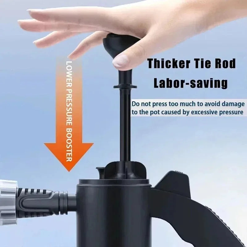 2L Manual Pump Foam Sprayer – Car Wash & Home Cleaning Foam Pump Sprayer Axl