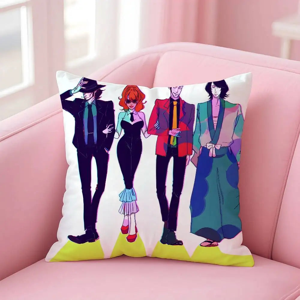 Lupin the Third Anime Pillowcase – Printed Sofa Cushion Cover Anime Cushion Cover Axl 35X35cm z11