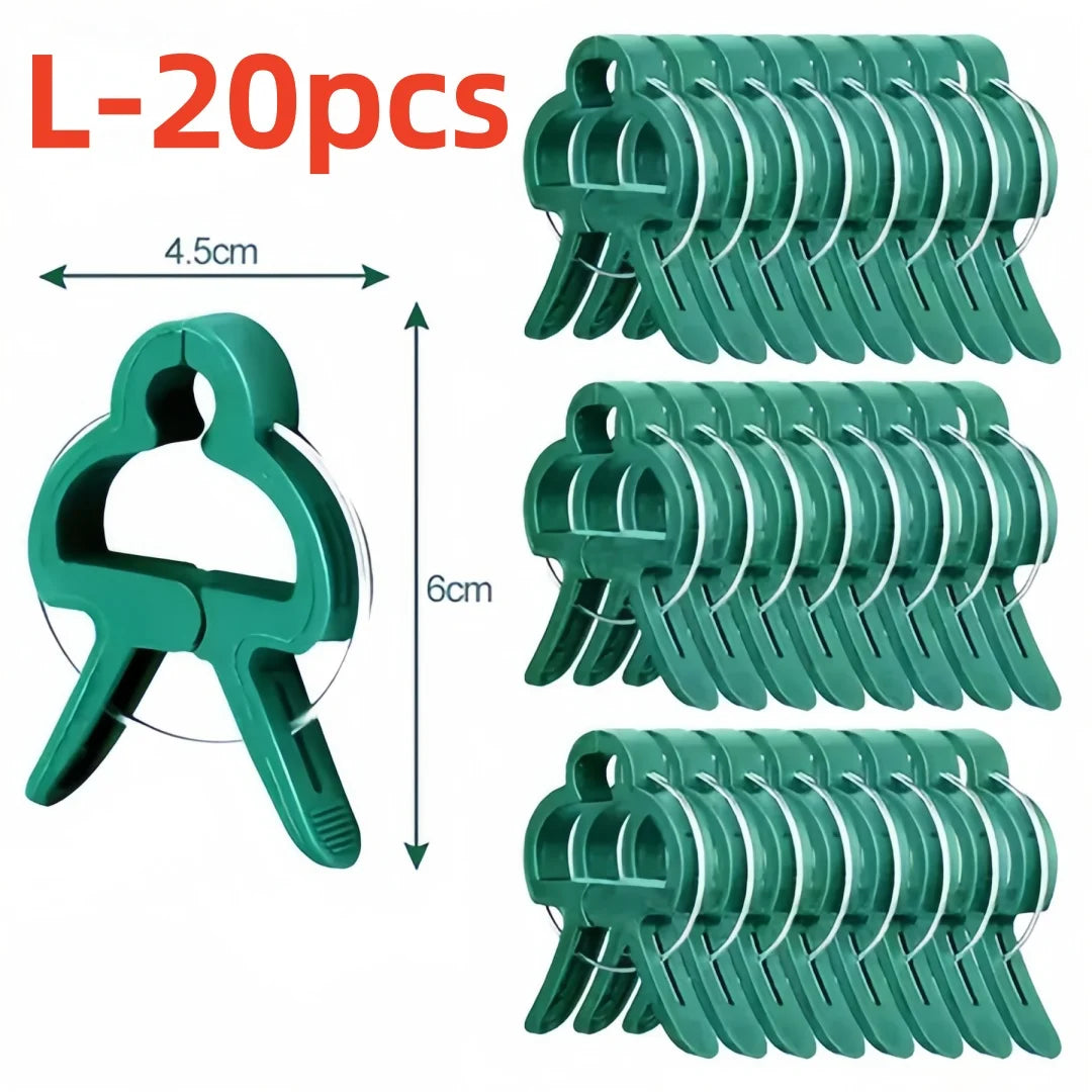 20 Pcs Reusable Plant Clips for Tomatoes, Vines & Flowers Plant Support Clips Axl L-20PCS