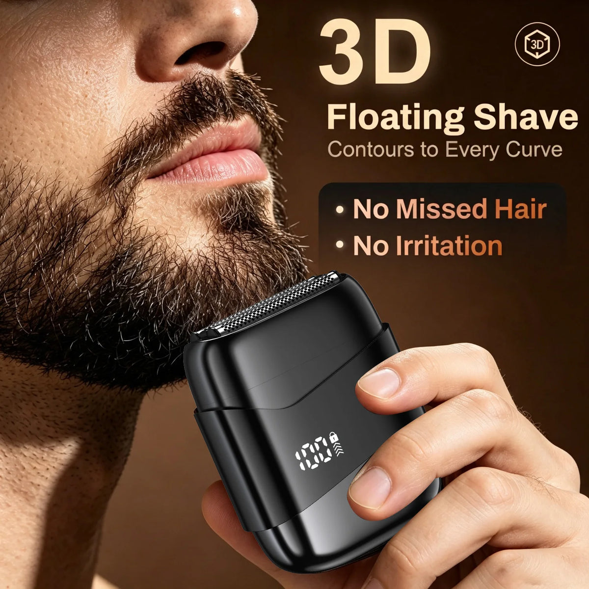 BALASHOV Mini Foil Shaver – Waterproof Travel Electric Razor Electric Foil Shaver Axl USB Type-C