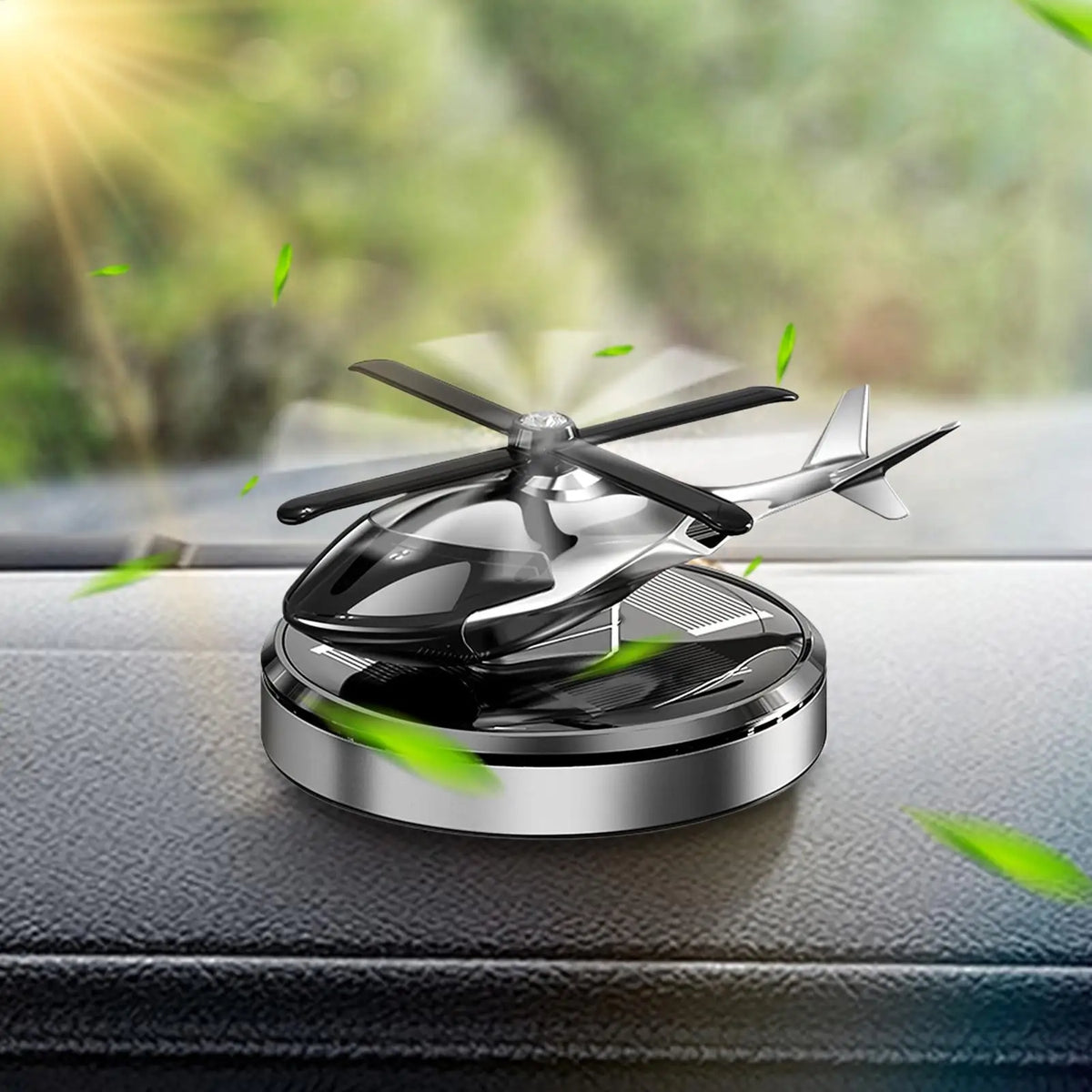 Solar Helicopter Car Air Freshener – Rotating Dashboard Diffuser Car Air Freshener Axl