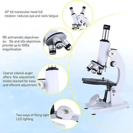 Optical Microscope 40X–2400X | Students & Lab Use | Axl Optical Microscope Axl