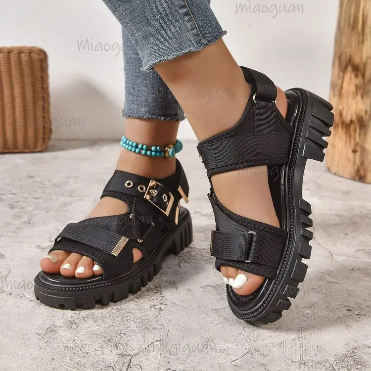 Women's Bohemian Chunky Heel Sandals | Roman Style, Sizes 5–11.5 Women's Sandals Axl