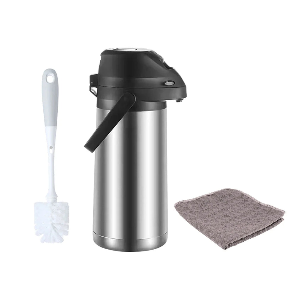Leeseph 1.9L & 4L Thermal Coffee Carafe Set with Pump Dispenser Thermal Carafe Set Axl 1.9 Liter 1.9-4L