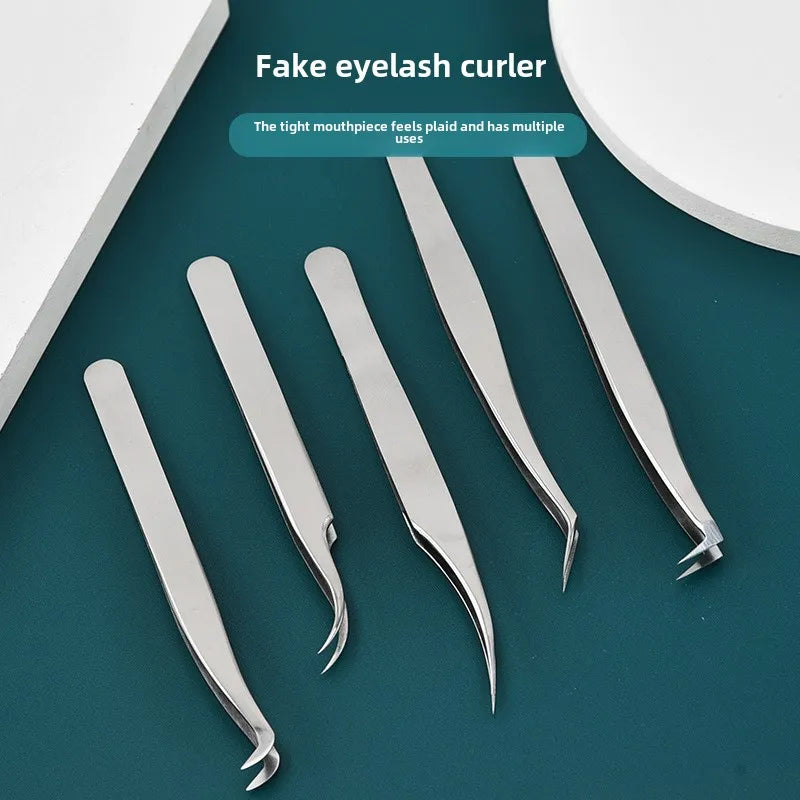 Dolphin Feather Eyelash Extension Tweezers – Precision Clip Eyelash Tweezers Axl