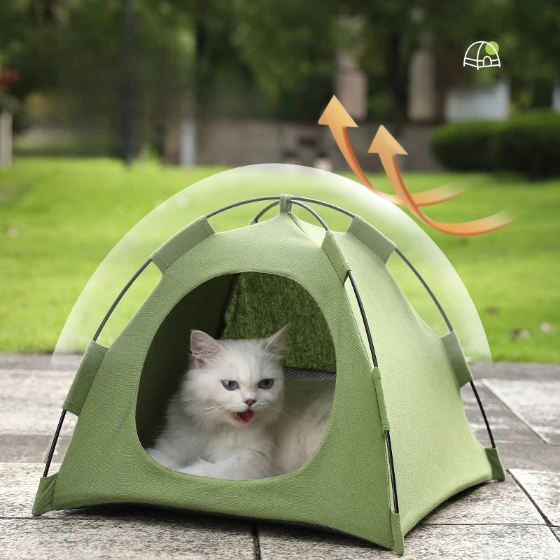 Foldable Pet Tent House – All-Season Cat & Dog Nest Foldable Pet Tent Axl