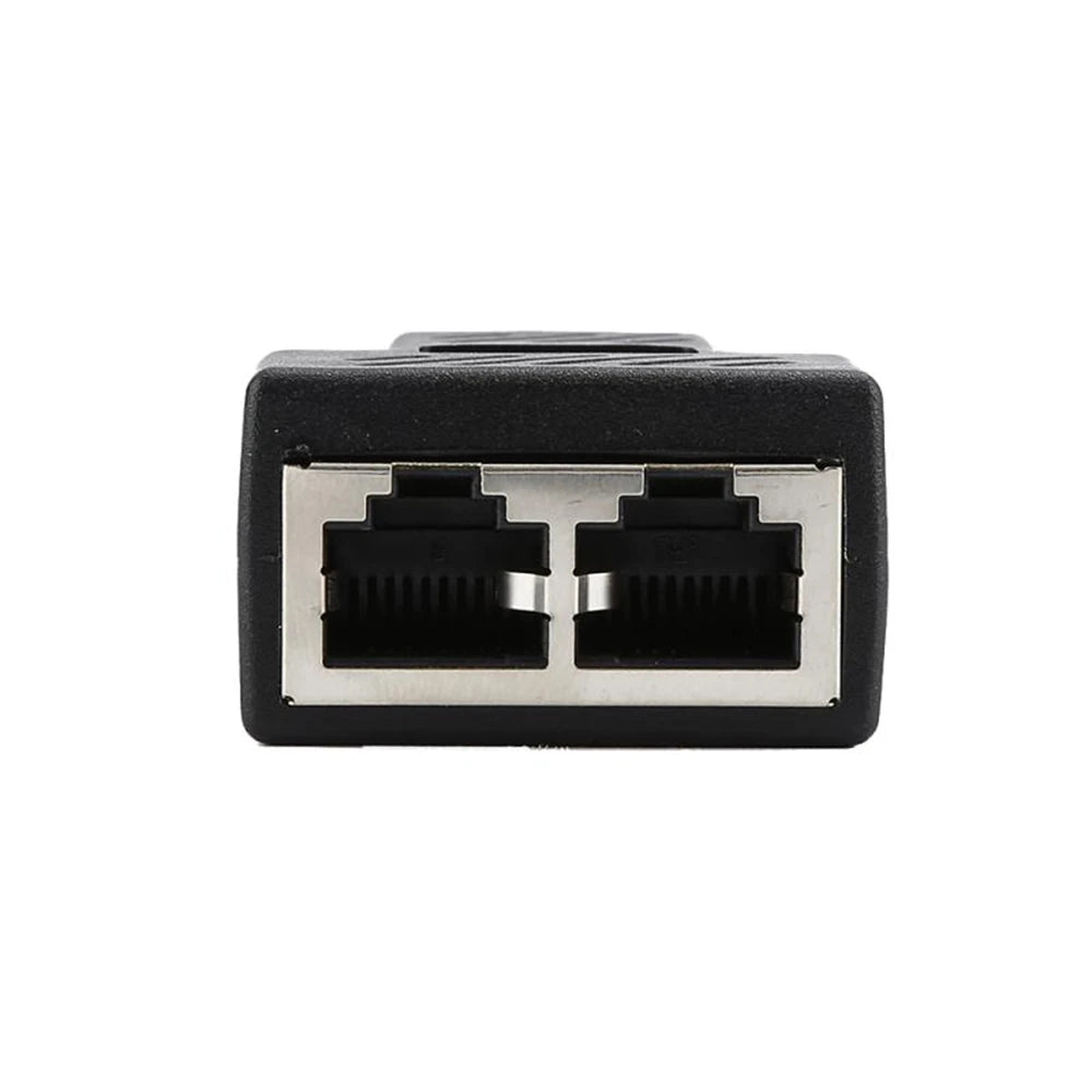 RJ45 Ethernet Splitter – 1 to 2 Way Female Network Coupler Network Coupler Adapter Axl